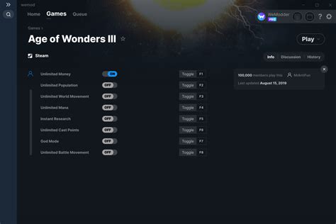 Age of Wonders III Cheats & Trainers for PC .